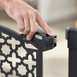 Frisco Metal Pattern Extra Wide Auto-close Dog Gate -PetPalace Picks 280285 PT4. AC SS1800 V1627400531