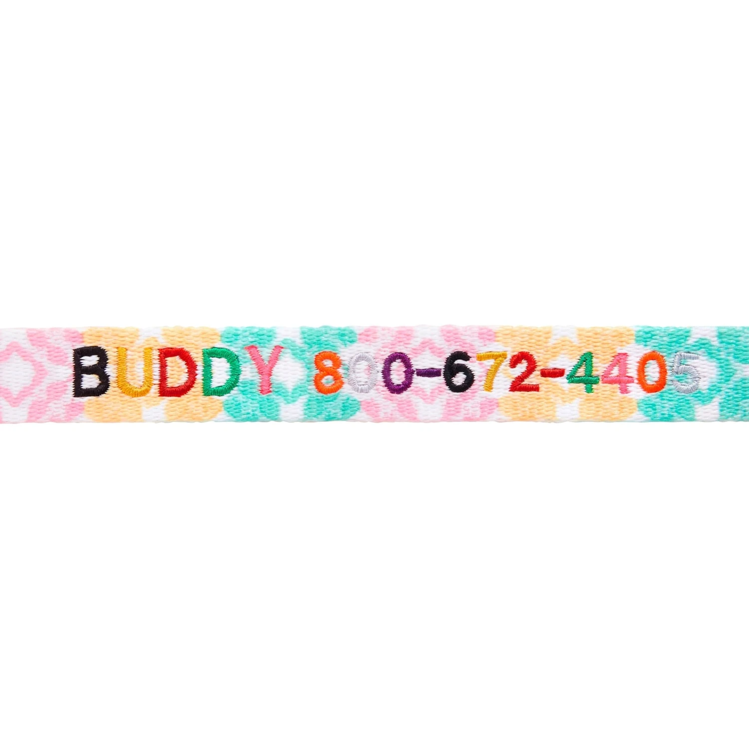 Frisco Pastel Tie Dye Polyester Personalized Dog Collar 3 Frisco Pastel Tie Dye Polyester Personalized Dog Collar - Image 3