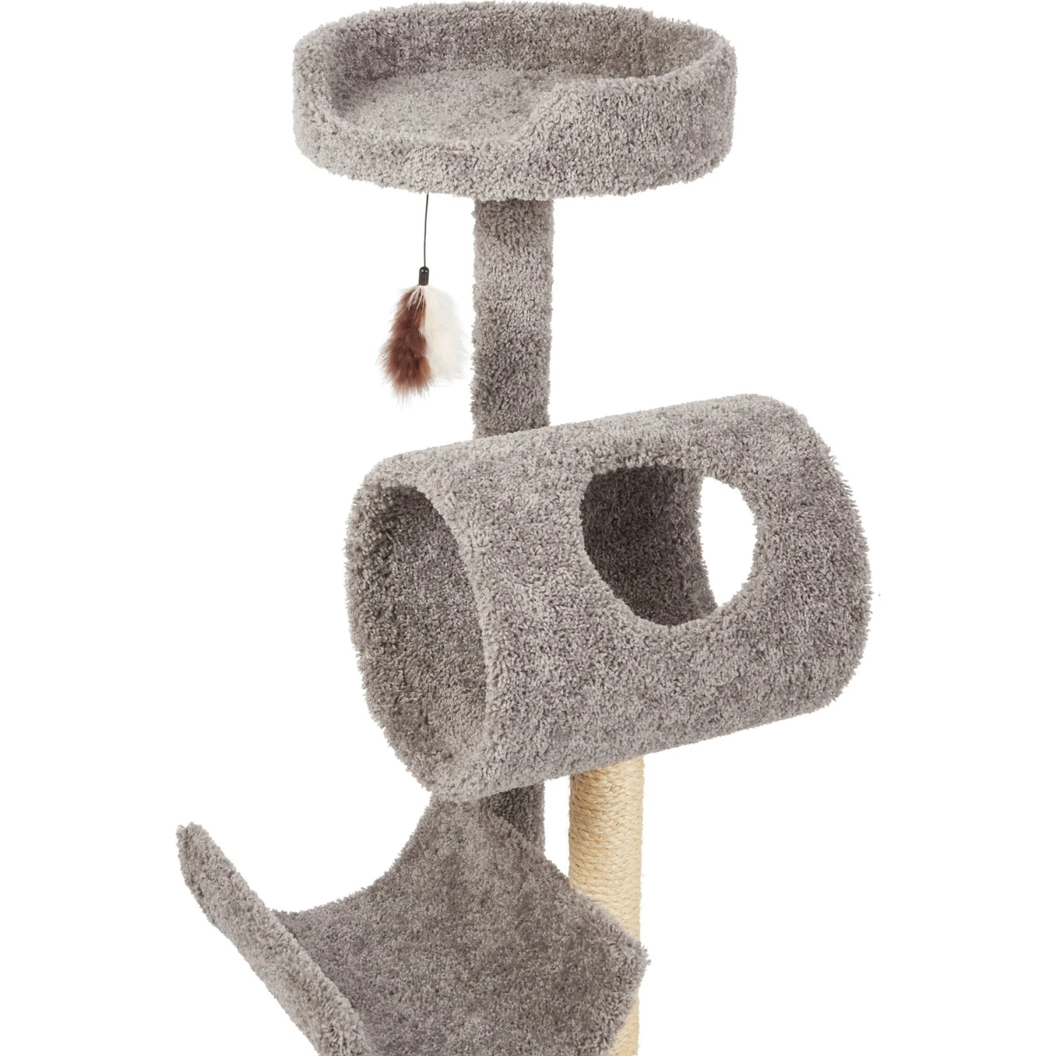 Frisco Real Carpet Cat Tree With Tunnel 3 Frisco Real Carpet Cat Tree With Tunnel - Image 3