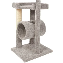 Frisco 54-in Real Carpet Cat Tree With Tunnel And Square Perches -PetPalace Picks 282767 PT4. AC SS1800 V1621948663
