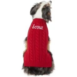 Frisco Personalized Dog & Cat Cable Knitted Sweater -PetPalace Picks 285168 PT2. AC SS1800 V1628776600