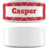 Frisco Personalized Plaid Ceramic Dog Bowl