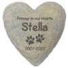 Frisco "Forever In Our Hearts" Personalized Dog & Cat Memorial Garden Stone