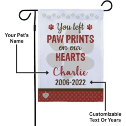 Frisco Personalized Double Sided Printed Memorial Paw Prints Garden Flag -PetPalace Picks 287077 PT4. AC SS1800 V1663872018