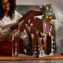 Frisco Holiday Log Cabin Cardboard Cat House 9 Frisco Holiday Log Cabin Cardboard Cat House -PetPalace Picks 287287 PT3. AC SS1800 V1695043546