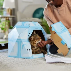 Frisco Igloo Cardboard Cat House -PetPalace Picks 287293 PT3. AC SS1800 V1692035199