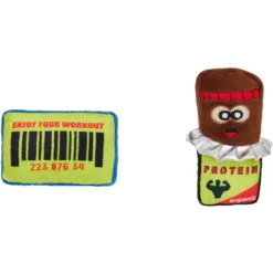 Frisco Protein Bar & Gym Membership Plush Cat Toy With Catnip -PetPalace Picks 288951 PT2. AC SS1800 V1638335189