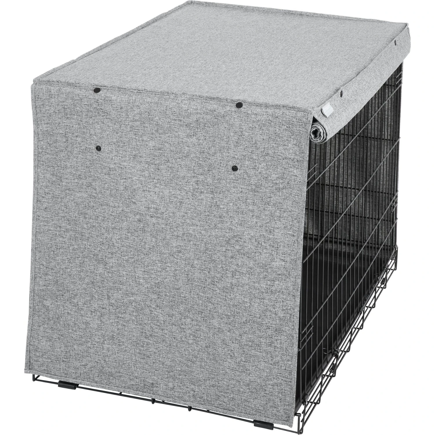 Frisco Faux Linen Dog Crate Cover 4 Frisco Faux Linen Dog Crate Cover - Image 4