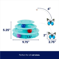 Frisco Butterfly Cat Tracks Cat Toy & Dr. Elsey's Ultra Unscented Clumping Clay Cat Litter 11 Frisco Butterfly Cat Tracks Cat Toy & Dr. Elsey's Ultra Unscented Clumping Clay Cat Litter -PetPalace Picks 293022 PT2. AC SS1800 V1700675839