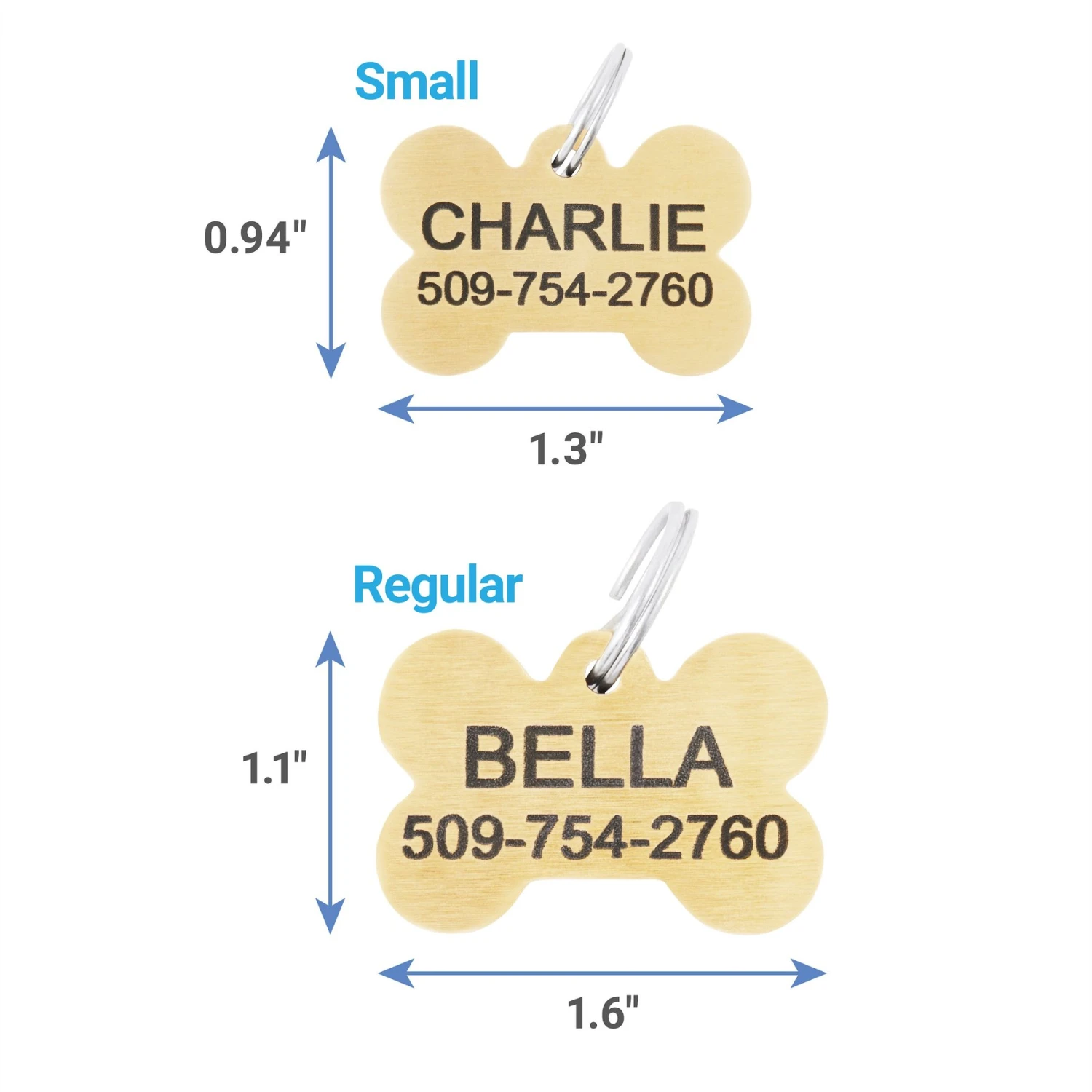 Frisco Brass Personalized Dog ID Tag 2 Frisco Brass Personalized Dog ID Tag - Image 2