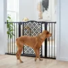 Frisco Metal Geometric Pattern Extra Wide Auto-close Dog Gate
