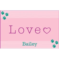 Frisco Love Cutout Personalized Dog & Cat Placemat 6 Frisco Love Cutout Personalized Dog & Cat Placemat -PetPalace Picks 299558 PT2. AC SS1800 V1636048343