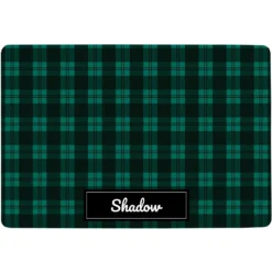 Frisco Plaid Personalized Dog & Cat Placemat