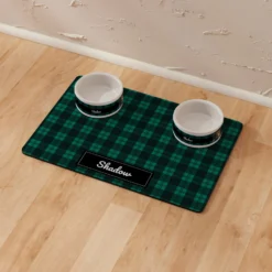 Frisco Plaid Personalized Dog & Cat Placemat -PetPalace Picks 299564 PT8. AC SS1800 V1636048771