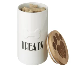 Frisco Ceramic Personalized Treat Jar With Wood Lid, 4 Cup, 32oz 10 Frisco Ceramic Personalized Treat Jar With Wood Lid, 4 Cup, 32oz -PetPalace Picks 301179 PT4. AC SS1800 V1631119626