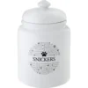 Frisco Ceramic Paw Personalized Treat Jar, 13 Cup, 104oz
