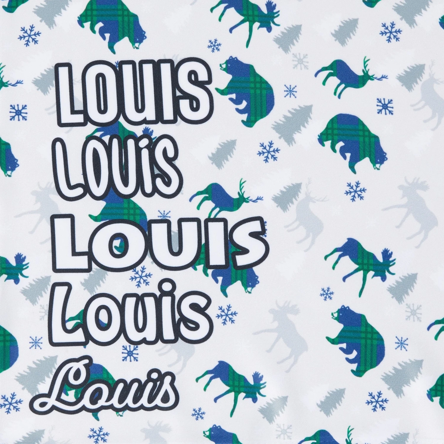 Frisco Buffalo Plaid Winter Animals Personalized Dog & Cat Bandana 5 Frisco Buffalo Plaid Winter Animals Personalized Dog & Cat Bandana - Image 5