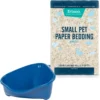 Frisco Corner Small Pet Litter Box & Frisco Small Pet Paper Bedding