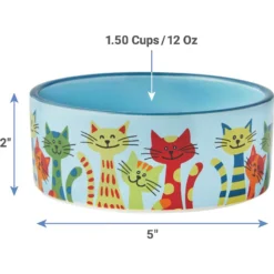 Frisco New York Non-skid Ceramic Cat Dish & Frisco New York Non-skid Ceramic Cat Bowl -PetPalace Picks 302488 PT7. AC SS1800 V1623052360