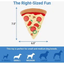 Frisco Pizza Slice Plush Squeaky Dog Toy & Frisco Taco Plush Squeaky Dog Toy -PetPalace Picks 302494 PT2. AC SS1800 V1623058354