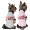 Frisco I Love Daddy Dog & Cat T-Shirt, Gray & Frisco I Love Mommy Dog & Cat T-Shirt