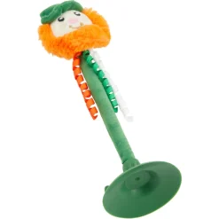 Frisco St. Patrick's Leprechaun Suction Cup Teaser Cat Toy With Catnip -PetPalace Picks 303110 PT2. AC SS1800 V1641230292