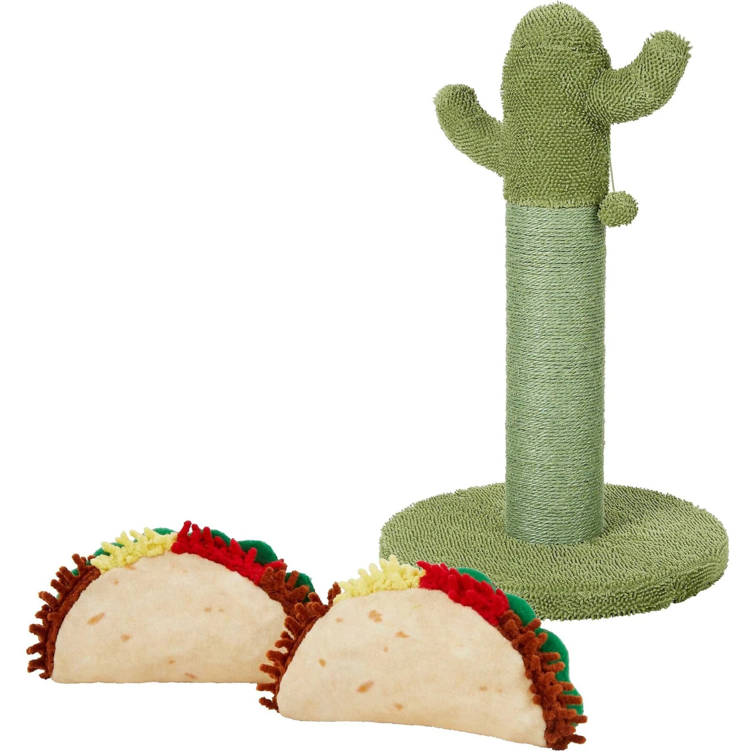 Frisco Cactus Cat Scratching Post & Frisco Taco Plush Cat Toy With Catnip 1 Frisco Cactus Cat Scratching Post & Frisco Taco Plush Cat Toy With Catnip