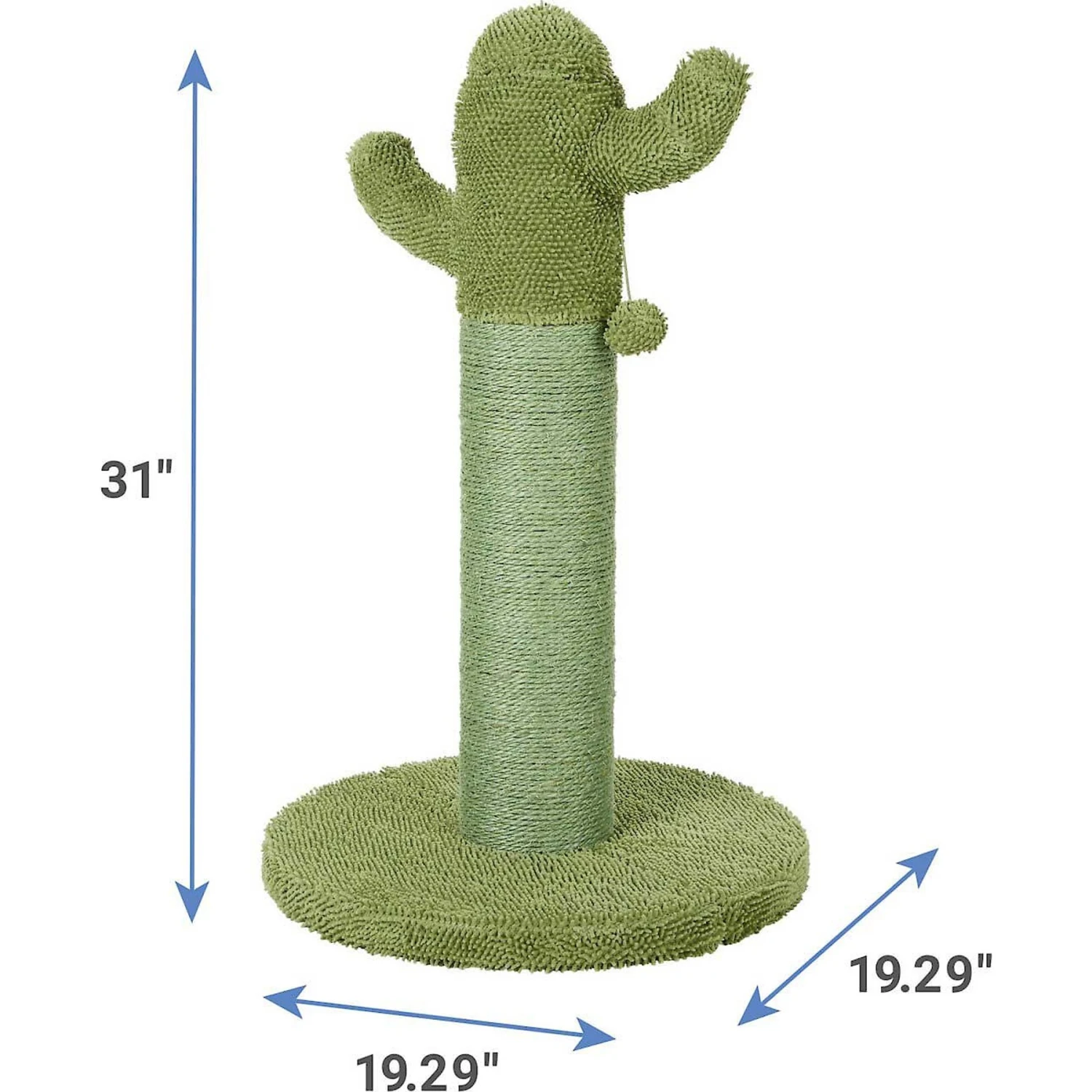 Frisco Cactus Cat Scratching Post & Frisco Taco Plush Cat Toy With Catnip 3 Frisco Cactus Cat Scratching Post & Frisco Taco Plush Cat Toy With Catnip - Image 3