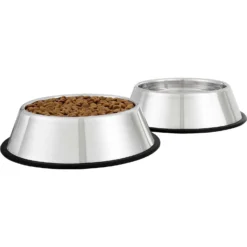 Frisco Fold & Carry Double Door Collapsible Wire Dog Crate & Mat Kit & Frisco Stainless Steel Bowl -PetPalace Picks 303428 PT6. AC SS1800 V1623072749