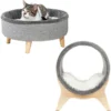 Frisco Modern Round Elevated Cat Bed & Frisco Modern Tunnel Elevated Cat Bed