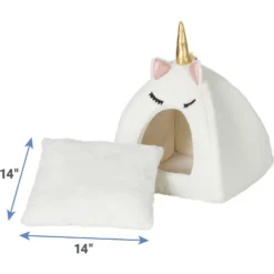 Frisco Novelty Unicorn Covered Cat & Dog Bed & Frisco Cactus Cat Scratching Post -PetPalace Picks 303496 PT3. AC SS1800 V1623037050