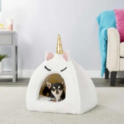 Frisco Novelty Unicorn Covered Cat & Dog Bed & Frisco Cactus Cat Scratching Post -PetPalace Picks 303496 PT4. AC SS1800 V1623088955