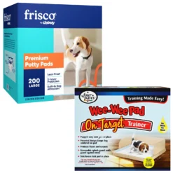 Wee-Wee Pad On Target Trainer & Frisco Premium Dog Training & Potty Pads