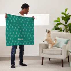 Frisco Personalized Paws Sherpa Cat & Dog Blanket, 30" X 40" -PetPalace Picks 303840 PT5. AC SS1800 V1637609559