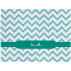 Frisco Personalized Subtle Chevron Soft Fleece Cat & Dog Blanket, 30" X 40"