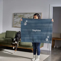 Frisco Personalized Heathered Soft Fleece Cat & Dog Blanket, 30" X 40" -PetPalace Picks 304005 PT5. AC SS1800 V1637610224