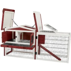 Frisco Wooden Outdoor Rabbit Hutch -PetPalace Picks 304043 PT2. AC SS1800 V1639595824