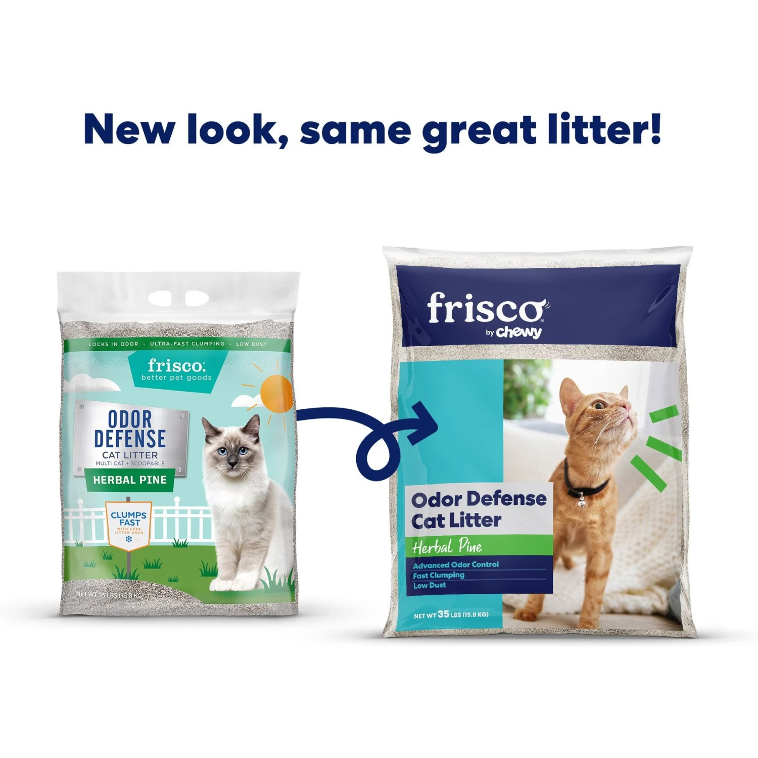 Frisco Odor Defense Herbal Pine Scented Clumping Clay Cat Litter 2 Frisco Odor Defense Herbal Pine Scented Clumping Clay Cat Litter - Image 2