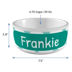 Frisco Personalized Chevron Ceramic Dog Bowl, 4.75-cup, 38oz 8 Frisco Personalized Chevron Ceramic Dog Bowl, 4.75-cup, 38oz -PetPalace Picks 306761 PT3. AC SS1800 V1636036523
