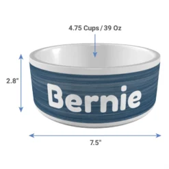 Frisco Personalized Heathered Ceramic Dog Bowl, 4.75-cup, 38oz -PetPalace Picks 306767 PT3. AC SS1800 V1636036369