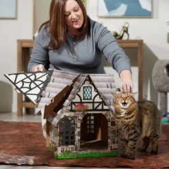 Frisco Tudor House Cardboard Cat House -PetPalace Picks 308815 PT3. AC SS1800 V1696880189