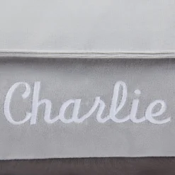 Frisco Personalized Silver Bolstered Bed With Silver Check Bolster, X-Large -PetPalace Picks 311772 PT3. AC SS1800 V1630594010