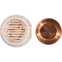 Frisco Copper Print Design Stainless Steel Dog & Cat Bowl -PetPalace Picks 311975 PT4. AC SS1800 V1643391116