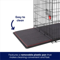 Frisco XX-Large Heavy Duty Enhanced Lock Double Door Wire Dog Crate, Fold & Carry Wire Dog Crate & Mat Kit, 54" -PetPalace Picks 318116 PT4. AC SS1800 V1634155019