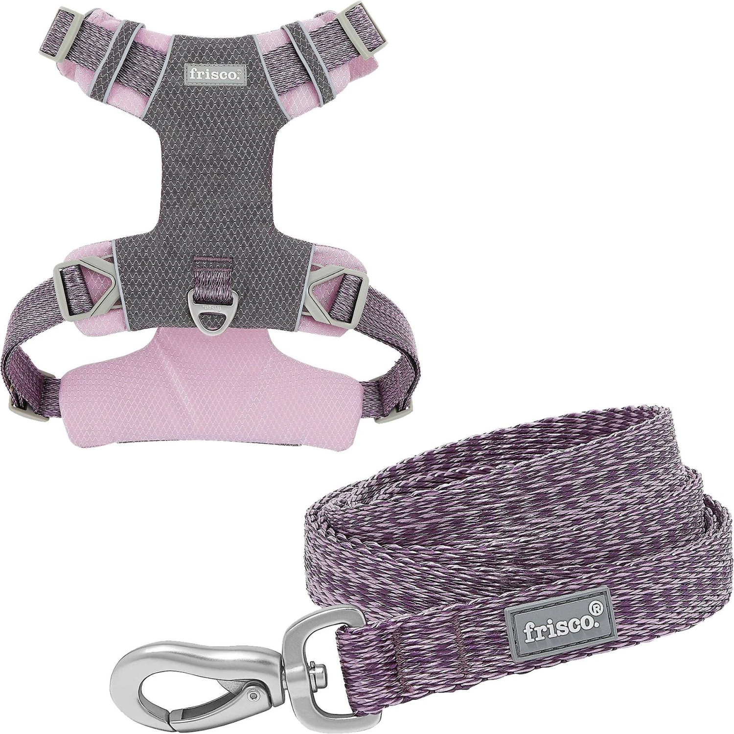 Frisco Outdoor Lightweight Ripstop Nylon Dog Harness & Frisco Outdoor Heathered Nylon Leash 1 Frisco Outdoor Lightweight Ripstop Nylon Dog Harness & Frisco Outdoor Heathered Nylon Leash