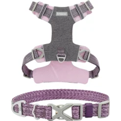 Frisco Outdoor Lightweight Ripstop Nylon Dog Harness & Frisco Outdoor Heathered Nylon Collar