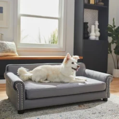 Frisco Sofa Pet Bed With Removable Cover & Frisco Eyelash Cat & Dog Blanket -PetPalace Picks 319504 PT4. AC SS1800 V1630625195