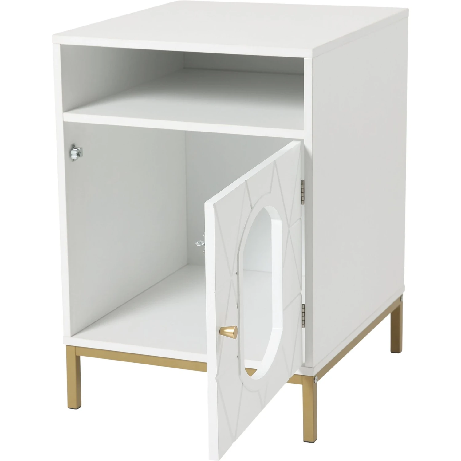 Frisco Elevated Side Table Litter Box Cover 2 Frisco Elevated Side Table Litter Box Cover - Image 2