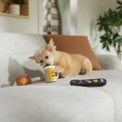 Frisco Father's Day Essential Latex Squeaky Dog Toy, 4 Count -PetPalace Picks 327045 PT3. AC SS1800 V1648667249