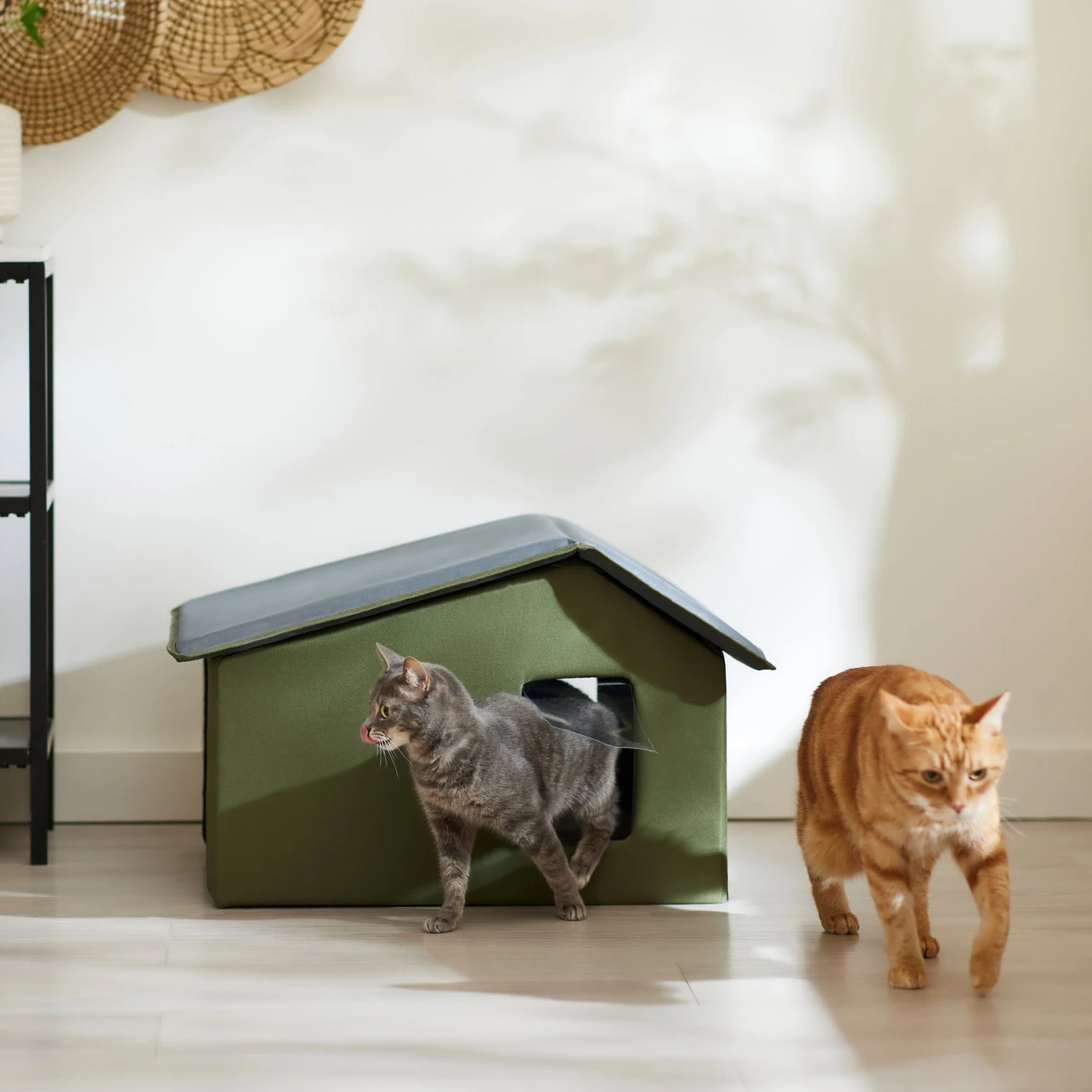 Frisco Extra Wide Indoor Unheated Cat House 1 Frisco Extra Wide Indoor Unheated Cat House